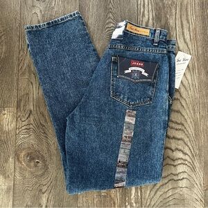 BILL BLASS NWT Vintage 90s High Rise Relaxed Fit Pleated Denim Mom Jeans Size 6